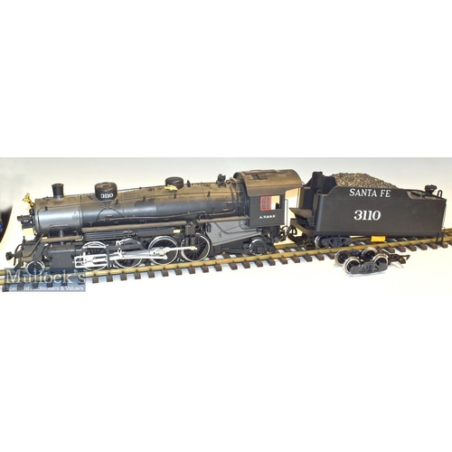 332 - Lehmann Gross Bahn The Big Train G Gauge 20872 3110 A T & S F Locomotive and Tender in makers box, ... 