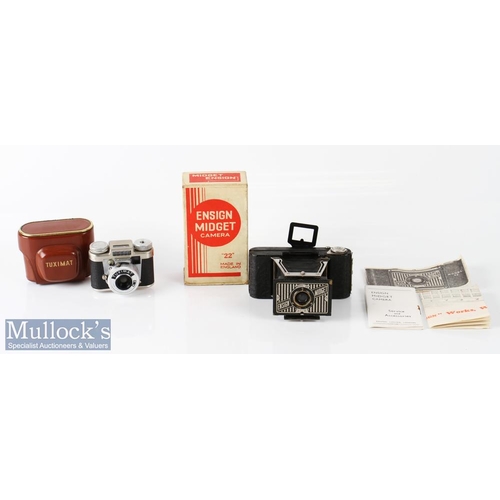36 - Houghton-Butcher Ensign Midget 22 folding camera appears complete with makers box, instructions, to... 