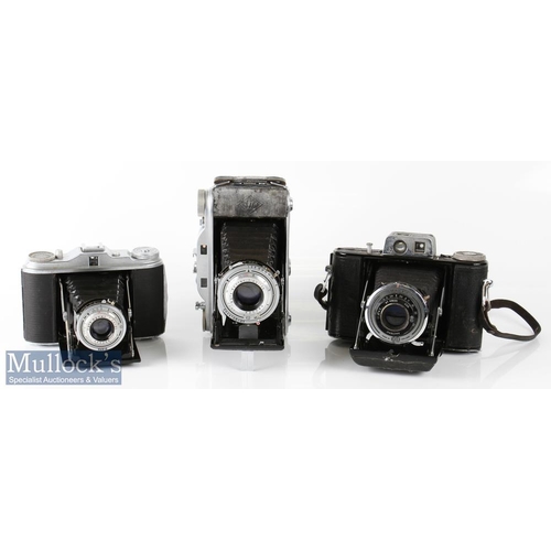 38 - Agfa Isolette folding camera with Agnar 1:4,5/85, vario shutter, plus Agfa Record III camera with Ap... 