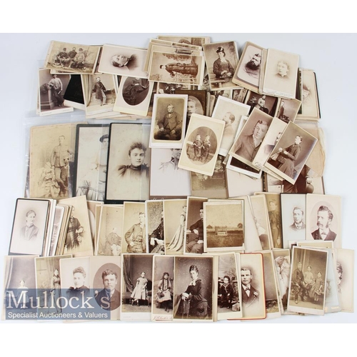 401 - Large Collection of Victorian and Later Cabinet Cards mostly of smaller sized format with photograph... 