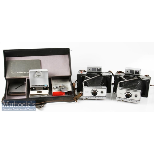 60 - Polaroid 350 and 103 Land Cameras to include 2x examples of each model, all automatic models, plus a... 