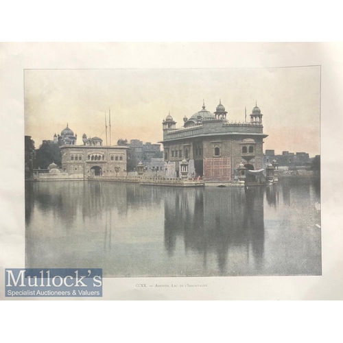 951 - India  Golden Temple Steel Engraving Original 19th Century colour steel engraving of the holiest Si... 