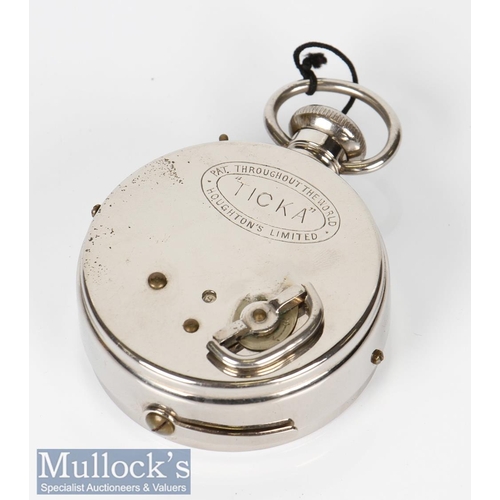 121 - Houghton’s Ltd ’Ticka’ Pocket watch camera with maker’s box and instructions, HTC engraved to front ... 