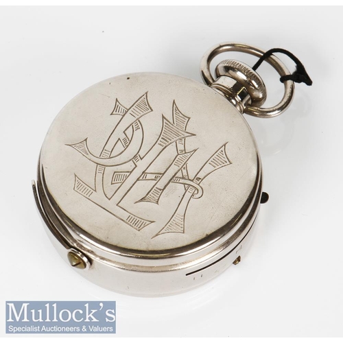 121 - Houghton’s Ltd ’Ticka’ Pocket watch camera with maker’s box and instructions, HTC engraved to front ... 