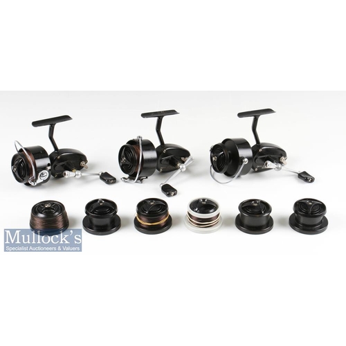 105 - Mitchell Garcia 300 Spinning Reels and Spools (9) incl 3x LHW reels, all with light signs of use, al... 