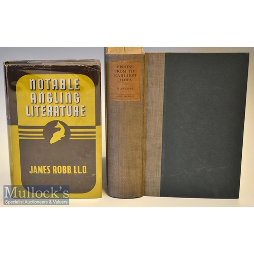 64 - 2x Books on Heritage of Fishing - Radcliffe, William - Fishing From The Earliest Times