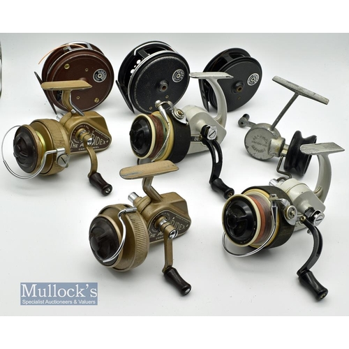 112 - Mixed Spinning and Fly Reel Selection (8) incl J W Youngs Ambidex No1 Type 4 and Type 5, J W Young C... 
