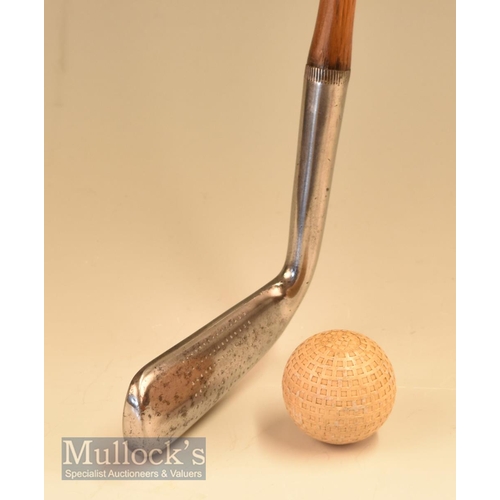 105 - Very interesting F H Ayres |The Century Putter| convex face wry neck putter stamped Len Spencer Cowe... 