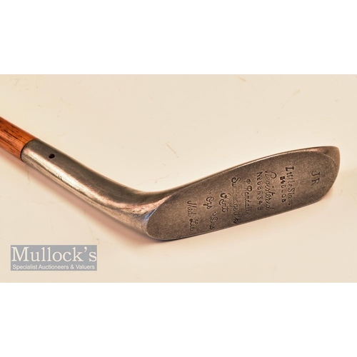 106 - Rare Jack Randall Sundridge Park GC Kent ~Little Slam~ patent long head alloy mallet head putter wit... 