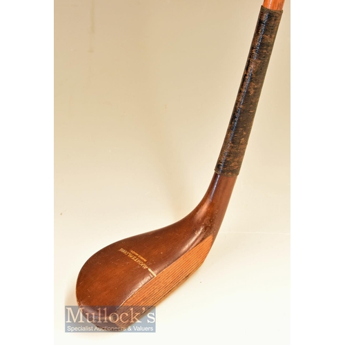 192 - Fine c1900 Auchterlonie St Andrews |Handmade| stained dogwood late longnose scare head putter makers... 