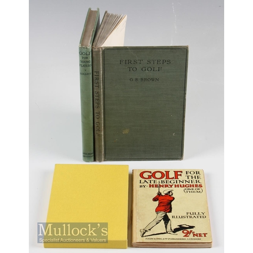 211 - Golf Instruction Books titles include Golf for the Late Beginner by Henry Hughes 1922, First Steps t... 