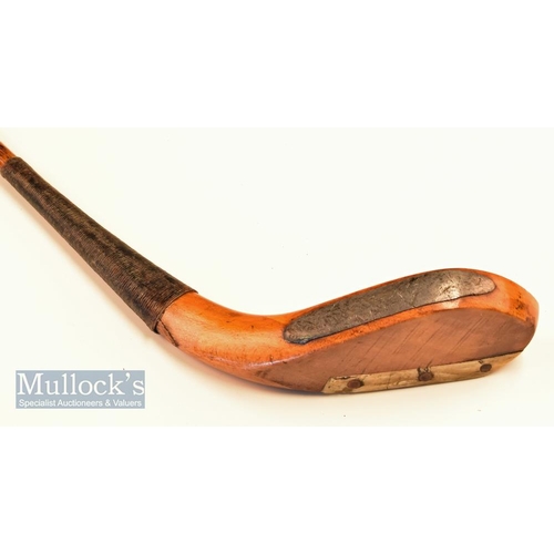 225 - Stunning J Anderson c1865 golden Beechwood long spoon showing the fined ridge back seem under the sc... 