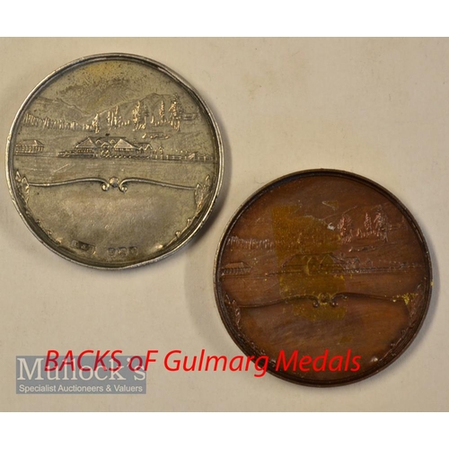 598 - 4x early India Silver and Bronze Golf Medals  large 1920 Gulmarg Golf Club (est.1890) silver hallma... 