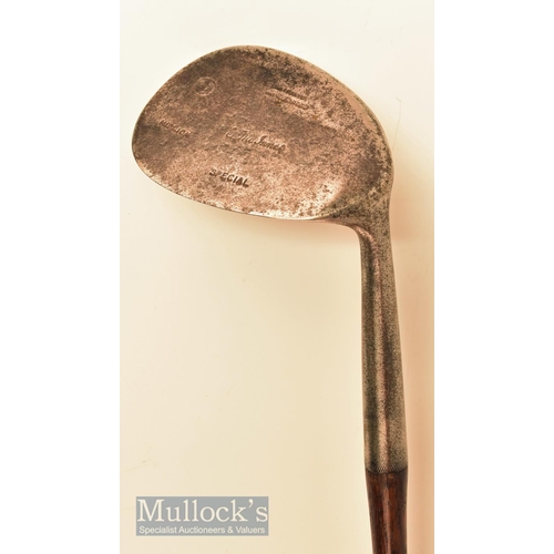 59a - Rare Jack White Sunningdale mammoth niblick stamped with makers Sun face cleek mark to the head  ma... 