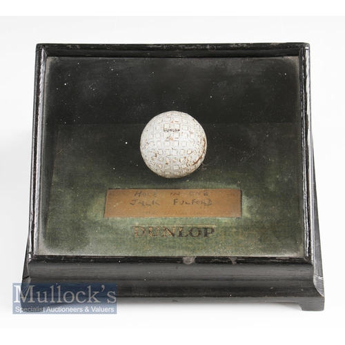 606 - Interesting Dunlop No. 4 Square mesh |Hole In One| golf ball  used by Jack Fulford (winner of Midla... 