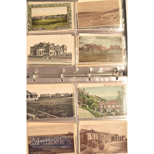 172 - Large quantity of early Golf Postcards including a wide variety of topographical postcards featuring... 