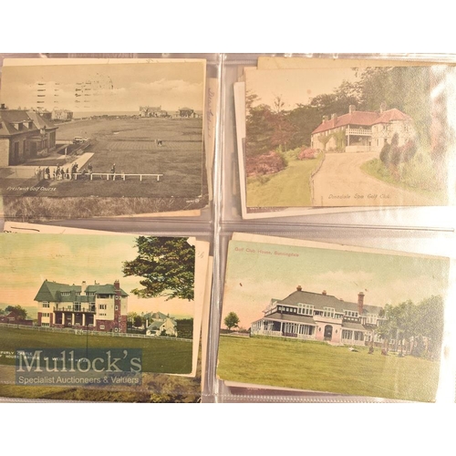 173 - Large quantity of early Golf Postcards including a wide variety of topographical postcards featuring... 