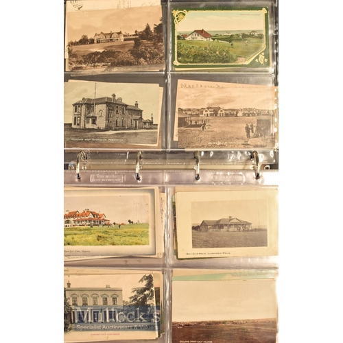 173 - Large quantity of early Golf Postcards including a wide variety of topographical postcards featuring... 