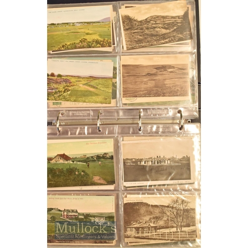 173 - Large quantity of early Golf Postcards including a wide variety of topographical postcards featuring... 