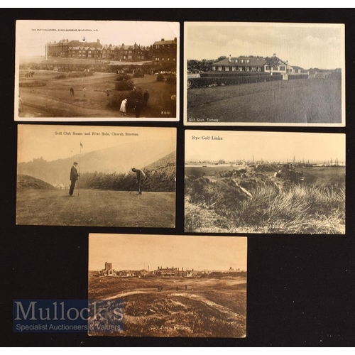 179a - Collection of various English golf club and golf course postcards from the 1900s onwards - Golf Link... 