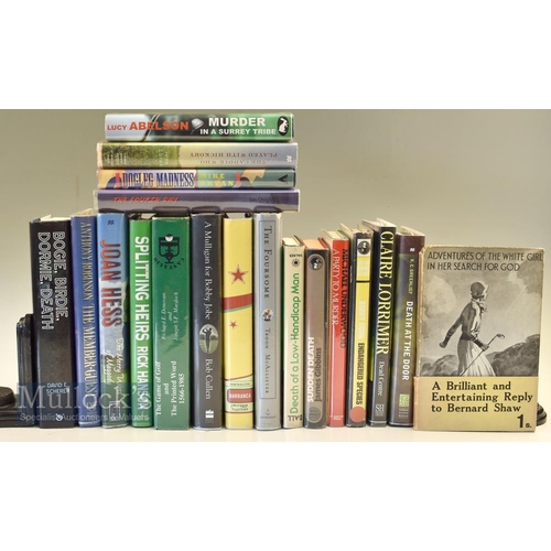 219 - Golf Fiction/Murder Mystery Books to include Barranca, Death at the Door, Murder in a Surrey Tribe, ... 