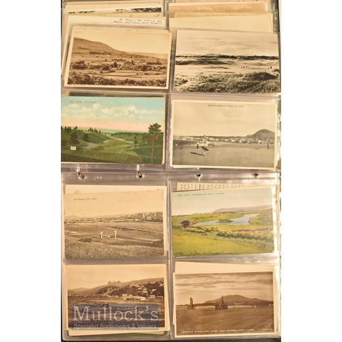 172 - Large quantity of early Golf Postcards including a wide variety of topographical postcards featuring... 