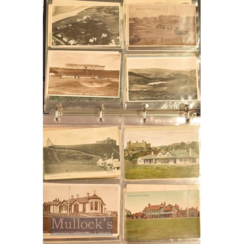 172 - Large quantity of early Golf Postcards including a wide variety of topographical postcards featuring... 