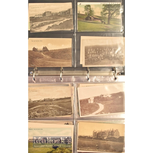 173 - Large quantity of early Golf Postcards including a wide variety of topographical postcards featuring... 