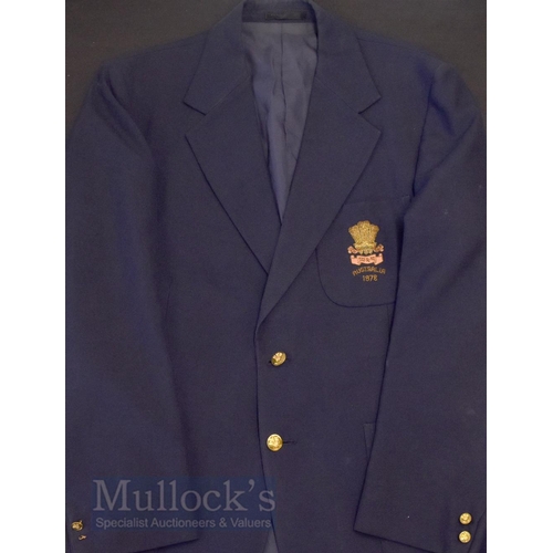 148 - Scarce 1978 Wales Tour Blazer to Australia: Dark Blue Squad Blazer, embroidered WRU badge to breast ... 