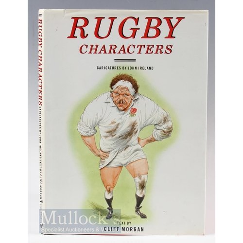 149 - Rare Fully Signed Rugby Caricature Book: Terrific collectable item, John Irelands well-known large-... 
