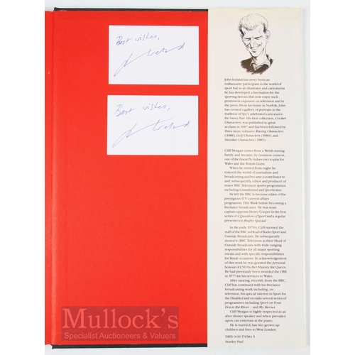 149 - Rare Fully Signed Rugby Caricature Book: Terrific collectable item, John Irelands well-known large-... 