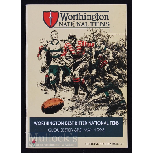 396 - Autographs, Worthington National Rugby 10s 1990s (50): Programme signed to team penpics by the likes... 