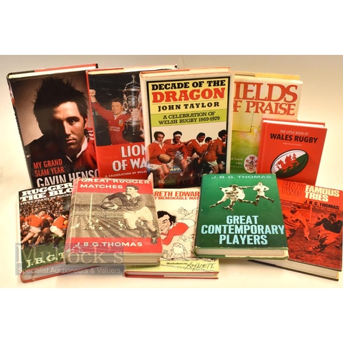 404 - Rugby Book Selection A, Welsh Interest (10): J B G Thomas, Rugger In The Blood, Great Rugger Matches... 