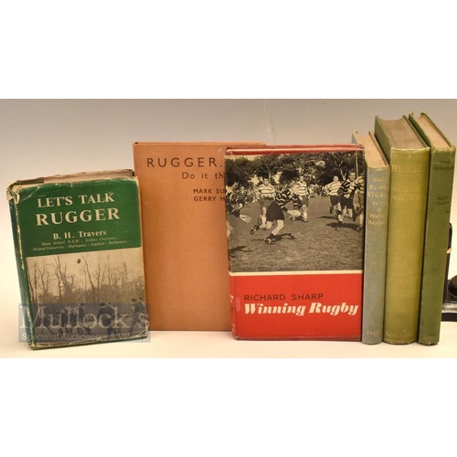 406 - Rugby Book Selection C, Vintage (6): Rugby Recollections, Townsend Collins, great; Rugger, Wakefield... 