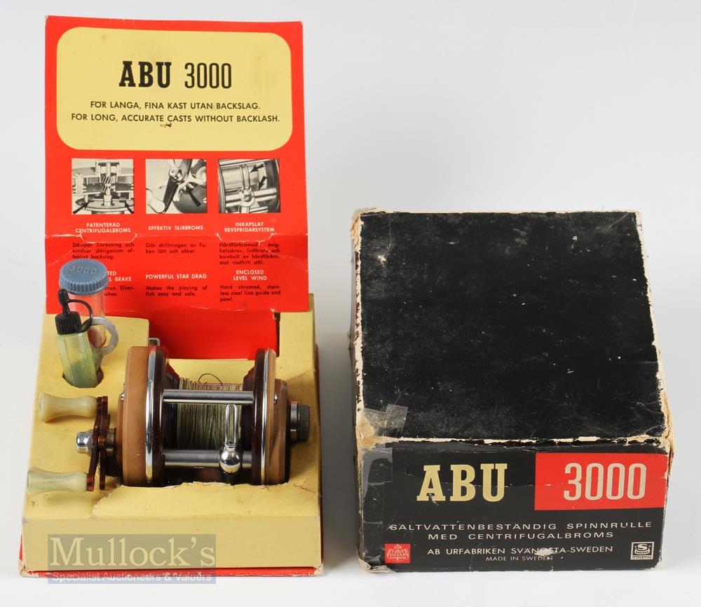 Abu 3000 Multiplier Reel with Display Box reel in brown finish 