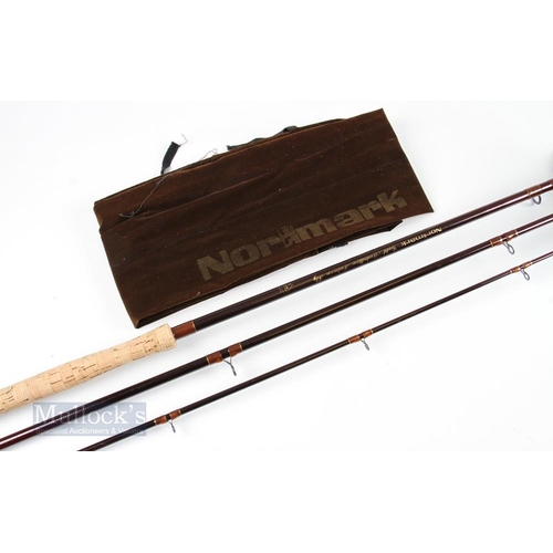 Normark Gold Medallion Salmon Fly Rod 13ft 3 piece, GMSF 1563, line 9/10#,  shows light use, in mcb