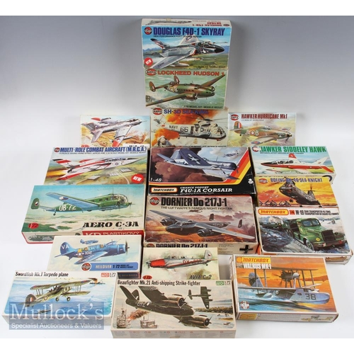 33 - 1960-70 Airfix Revell Matchbox Frog & KP Plastic Kits large collection all boxed unmade, appear comp... 