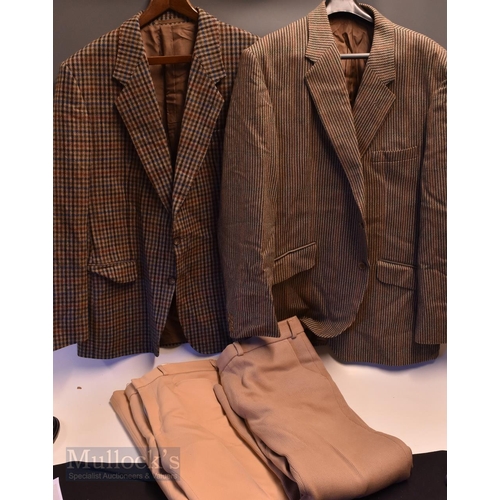 82 - Vintage Clothing - 2 x Tweed Jackets and trousers, Jackets area John Hardy of London all wool 48
