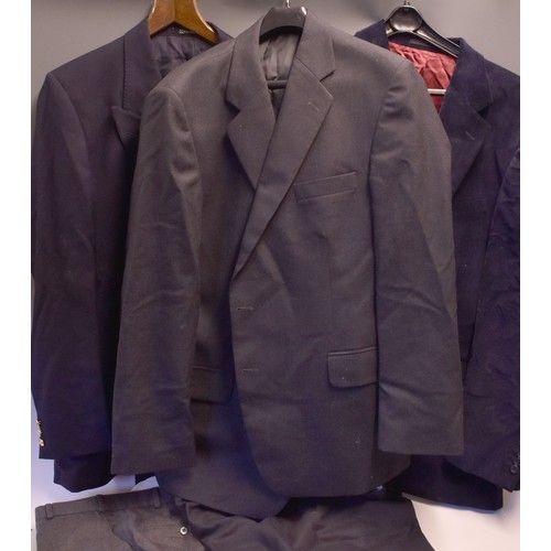 82a - Vintage Clothing - Quantity of Quality Gents clothing Jackets suits to include A Joseph Turner blue ... 