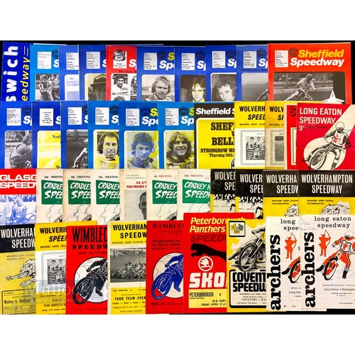 1018 - Speedway League and Cup Programmes 1960s to 1970s featuring various teams with a good Representation... 