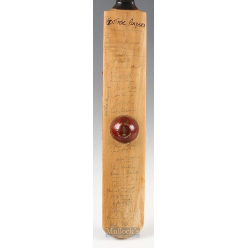 1061 - West Indies Signed Cricket Bat with Multiple signatures, half Clive Lloyd ball to centre. To include... 