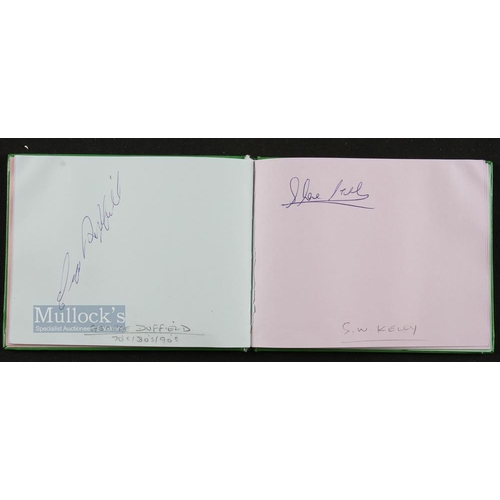 1121 - Autograph book Horse Racing related Signatures to include Joe Mercer, Willie Yan, W Buick, Harry Ben... 