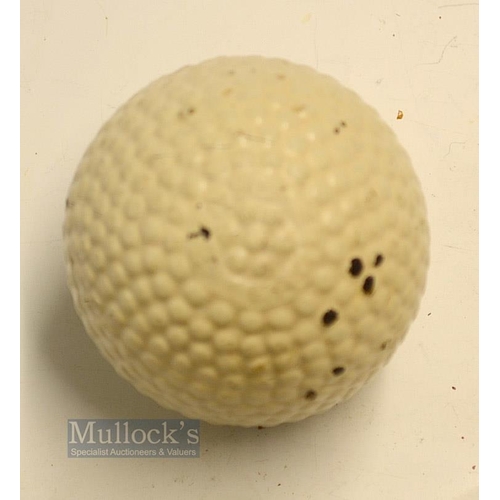 137 - Fine Springvale Eagle Bramble Pattern Golf Ball - appears unused c/w 90% original white paint finish