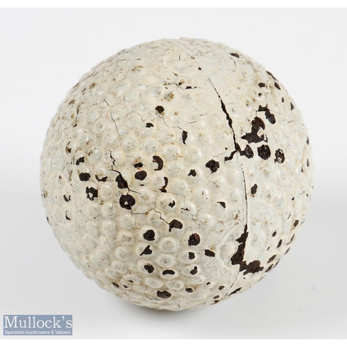 143 - Scarce and interesting Springvale The Roc bramble pattern golf ball with 6x pole marks with 4x aroun... 