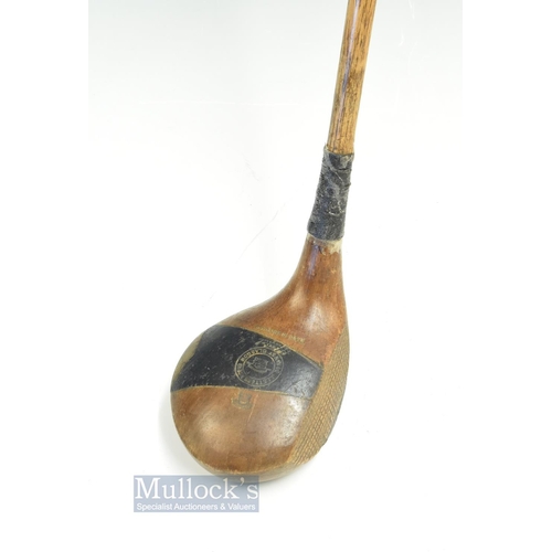 183 - J Letters & Co Ltd Glasgow large light-stained socket head spoon with elegant makers stamp markings ... 