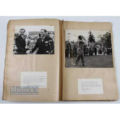 298 - A remarkable Photograph Reference Book recording golf, table tennis and tennis major sporting events... 