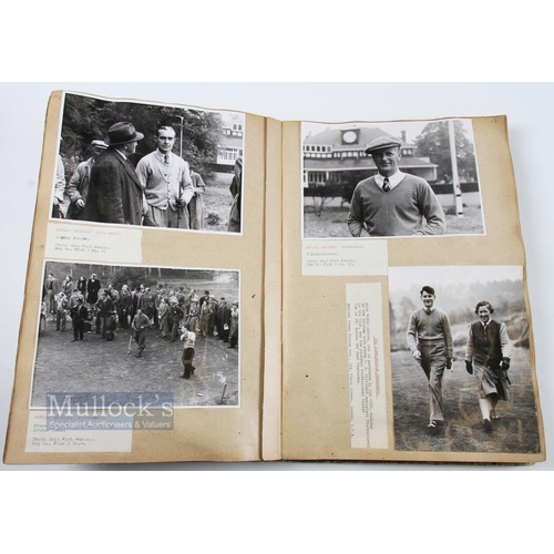 298 - A remarkable Photograph Reference Book recording golf, table tennis and tennis major sporting events... 