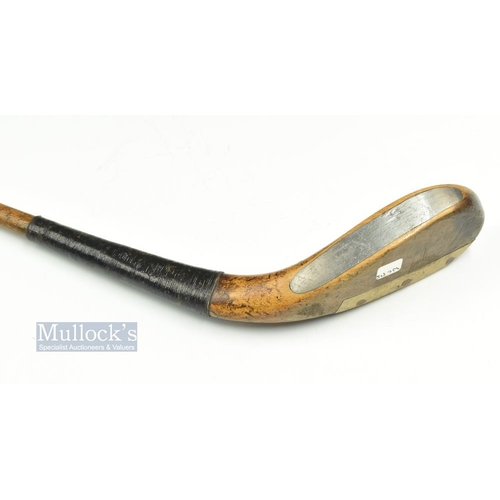 301 - Early H Philp light stained fruit wood longnose baffing spoon c1835 - well hooked face - head measur... 