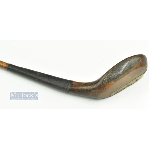 318 - Curious and interesting maker G Million dark stained late short longnose baffie c1890 - head measure... 