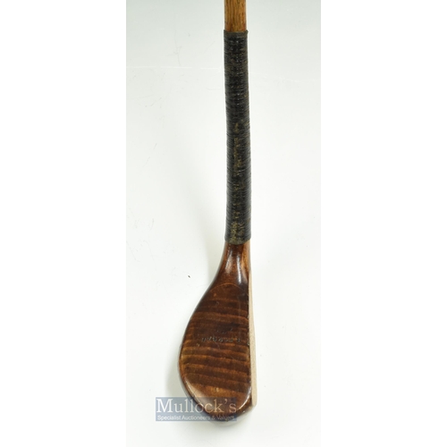 319 - Fine and Interesting R Forgan & Son POWF light stained beech wood driving putter c1885 - head measur... 